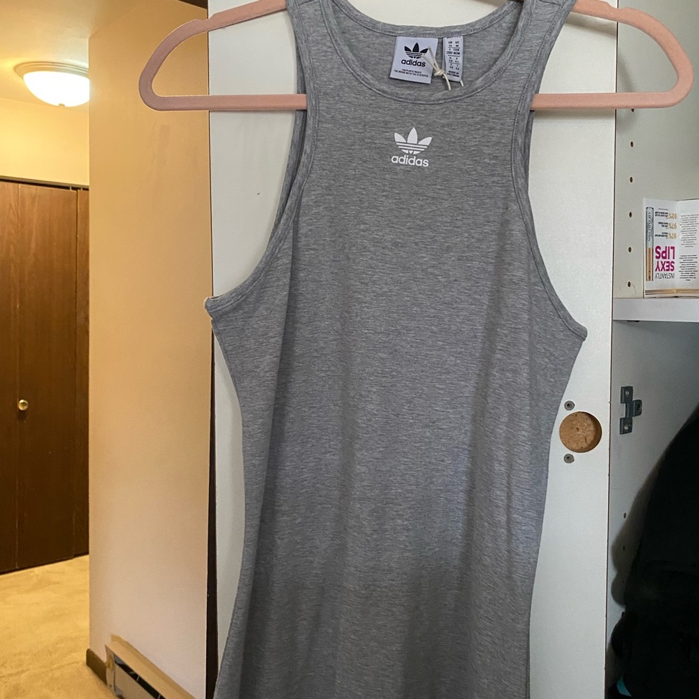 Gray long adidas dress